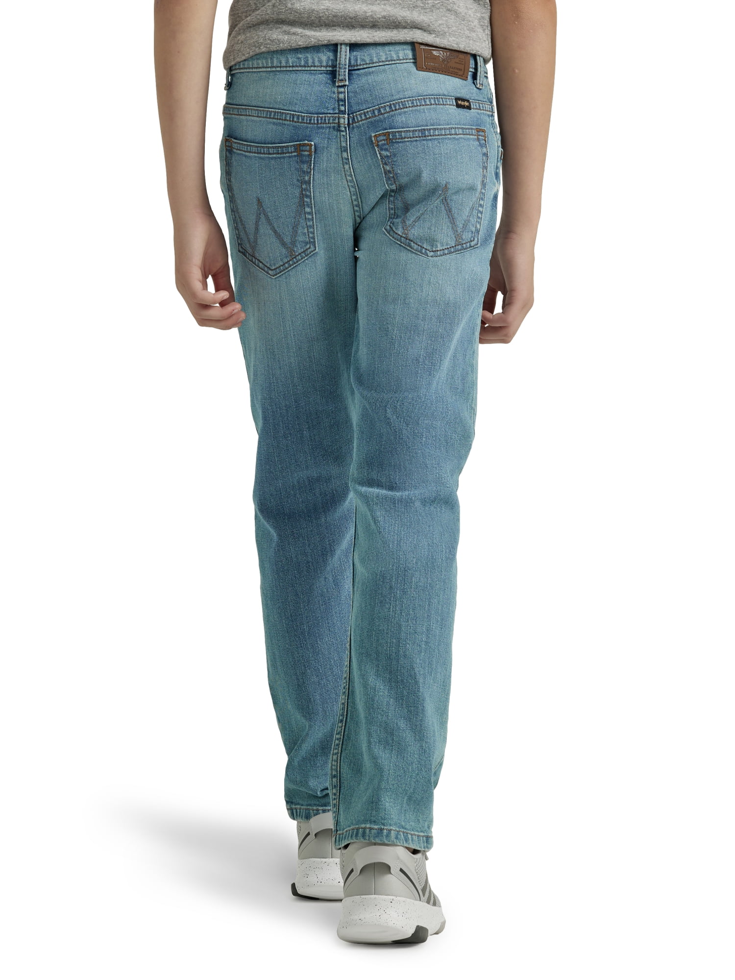 Wrangler® Boys Straight Fit Denim Jeans, Sizes 4-18 Regular, Slim, & Husky