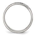 thumbnail image 2 of Stainless Steel Polished Fancy Design Oxidized Band Ring Size 8.5 Ring for Women and Men, 2 of 2
