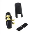 thumbnail image 5 of 6X Plastico Saxofon Boquilla con Metal Cap Hebilla Boquilla Parches Almohadillas Negro, 5 of 5