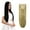 Ash Blonde Mix Bleach Blonde, variant on 4Pcs Clip in Straight Hair Extensions, Natural Straight Hairpieces with 11 Clips, 18/24 inch Long Soft Clip on Extensions Hair Pieces for Women - Dark Brown 260g Per Set