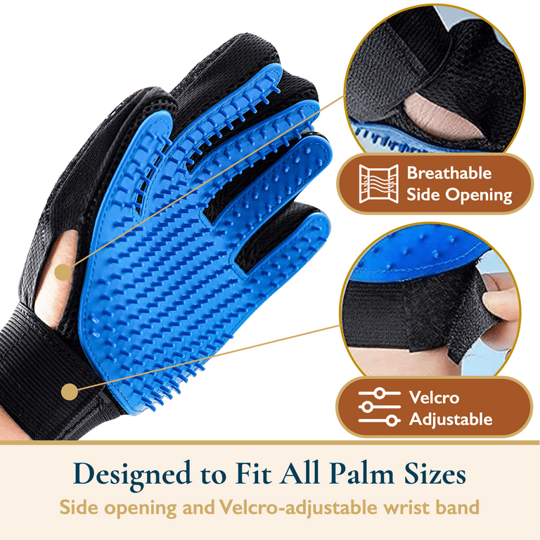 Double-Sided Pet Grooming Gloves, Cat Grooming Gloves, CF Pet Grooming