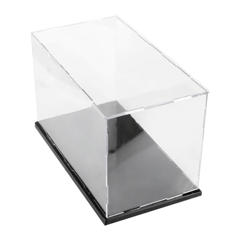 Clear Acrylic Display Case Dustproof Model Figures Protection Box 30x15x15cm 