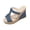 Blue Sandals, variant on Womens Platform Wedge Sandals Slides Denim Fashion Strappy Espadrilles Heels Sandals Dressy Summer Open Toe Comfortable Slip Purple Sandals 43