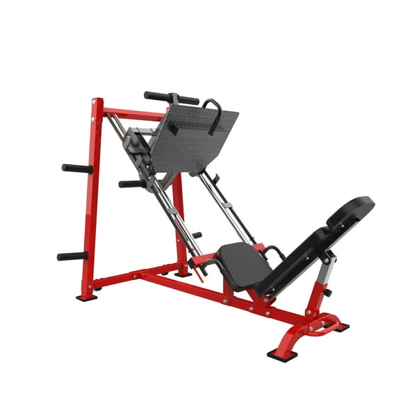 PIONEERWORKS Appareil de Pression des Jambes et de Squat pour Gym à Domicile avec Blocage des Mollets et Rangement de Plaque d'Haltère, Équipement Professionnel d'Entraînement du Bas du Corps pour la Mise en Forme et l'Entraînement de Force