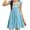 Sky Blue, variant on Ketyyh-chn99 Girls Swing Flowy Denim Dress Summer Girls Skirt Comfortable Skin Friendly Soft Dress Fashion Flower Print Girls Sleeveless Dress Size for 5-6 Years,Sky Blue