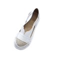thumbnail image 2 of asdoklhq Women's Sandals Shoes,Women's Sandals On Clearance,Woman Soft Bottom Casual Flat Solid Color Round Toe Lace-Up Shoes, 2 of 4