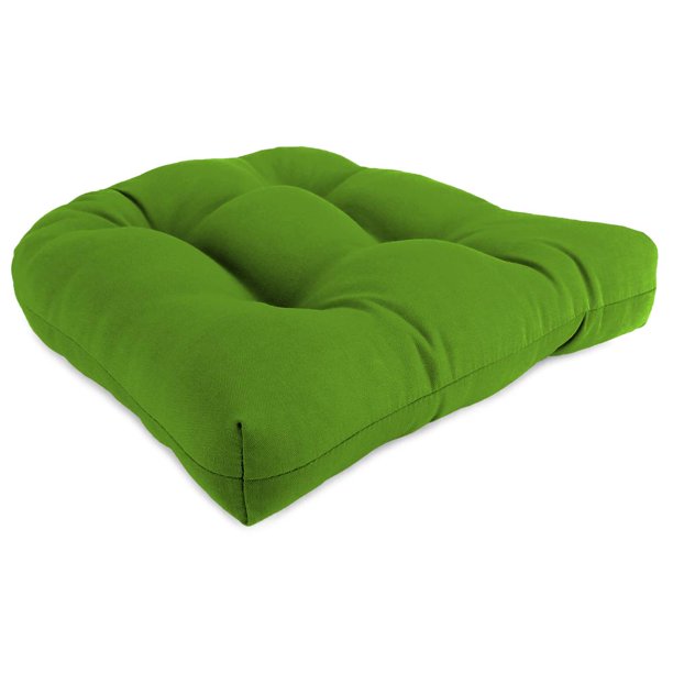 Jordan Manufacturing Outdoor Wicker Chair Cushions, Green color