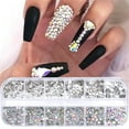 thumbnail image 3 of UDIYO 12 Grids Glitter Transparent Flat Rhinestone Mixed Shiny Jewelry Manicure Decor, 3 of 6