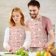 thumbnail image 3 of Unicorn Rainbow Cloud Mushroom Butterfly Apron-Garden Aprons for Women with Pockets-Cotton Linen Waterproof Kitchen Cooking Gardening Aprons Adjustable for Kitchen,Cooking,BBQ and Salon 33x27 Inch, 3 of 7