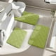 thumbnail image 1 of Juego de 3 alfombrillas de baño de espuma con agarre antideslizante, suaves, absorbentes y de secado rápido para mayor seguridad y comodidad en el suelo. Lavables a máquina. Gris oscuro., 1 of 7