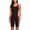 Black-Red, variant on Women One Piece Printed Swimsuit Sports Racerback Athletic Training Swimwear Color Block