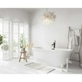 thumbnail image 3 of Elegant Kitchen & Bath BT10267GW-MBK 67 in. Soaking Bathtub, Glossy White with Matte Black Trim, 3 of 8