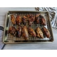 thumbnail image 2 of Checkered Chef Cooling Racks For Baking - Quarter Size - Stainless Steel Cooling Rack/Baking Rack Set of 2 - Oven Safe Wire Racks Fit Quarter Sheet Pan - Small Grid Perfect To Cool, 2 of 7