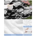 thumbnail image 6 of Black Rose Beach Towels Oversized Super Absorbent, Vintage Pastoral Botanical Floral Leaves Vines Lightweight Bath Towel Quick Dry Sets For Bathroom/Pool/Rv Camping/Beach Play/Gym Room/Picnic 35"x70", 6 of 8