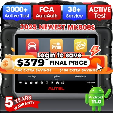 Autel Scanner MK808S Active Test All System Diagnose 38  Services Car Code Reader