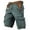 Green, variant on MuXiKeJi Clothes Mens Cargo Shorts 7 Inch Inseam Elastic Waist Stretch Work Shorts Relaxed Fit Hiking Chino Short Multi Pockets