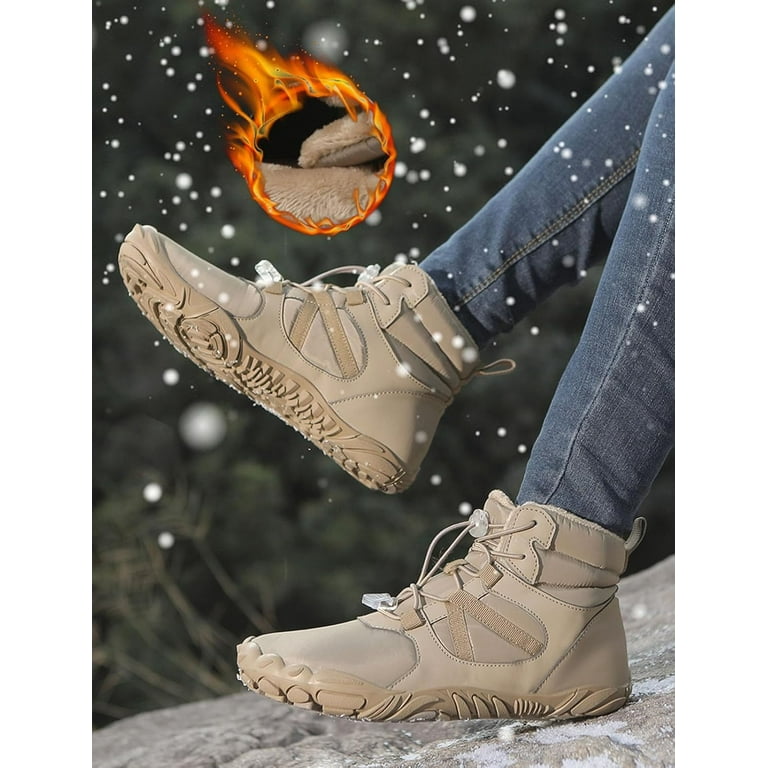 Mens Womens Barefoot Minimalist Shoes Winter Boots Zero Drop Sole