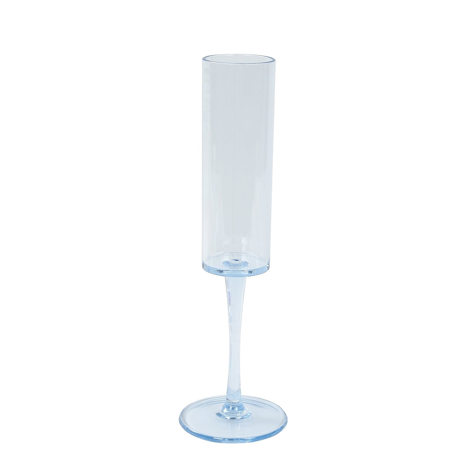 BalsaCircle 6 Dusty Blue 6 oz Cylindrical Reusable Plastic Champagne Flutes Wedding Party Events Reception Tableware Decorations