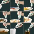 thumbnail image 4 of Yuarrent Juego de pinzas para platos calientes de acero inoxidable Pinza para platos calientes Pinza para platos Abrazadera para platos de silicona Cocina y Comedor Verde claro Yuarrent HA026754-01, 4 of 5