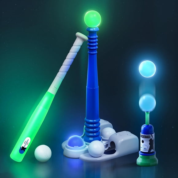 Set T-Ball QDRAGON 2 en 1 con lanzadora automática para niños