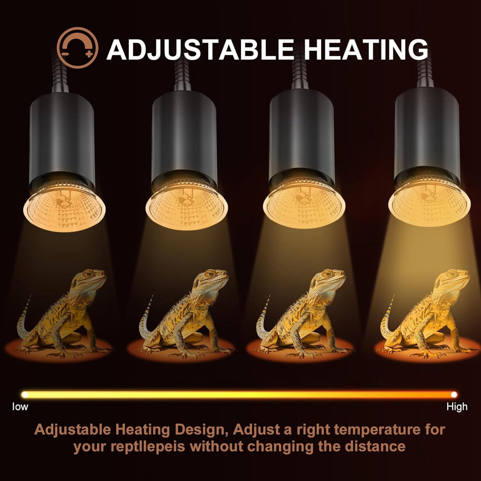 Pet Supplies Turtle Basking Lamp Heating Calcium Supplement UVA Climbing Tortoise Double Headed Insulation Sun Lamp