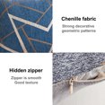 thumbnail image 3 of Funda de almohada cuadrada suave, moderna y cómoda de chenilla con textura de punto Simple, 3 of 5