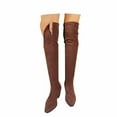 thumbnail image 3 of Thigh High Block Heel Boot Women Pointed Toe Stretch Over The Knee Boots, 3 of 8