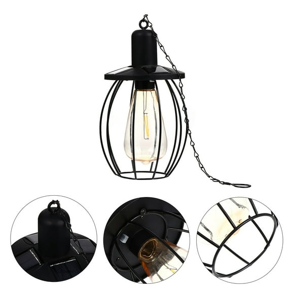 GOOHOCHY  Outdoor Chandelier Solar Garden Lights Step for outside Pendant Decoration