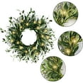 thumbnail image 4 of EUDIDV Artificial Plant Lights Green Wreath Winter Spring Summer Wreaths For Front Door With Leaves Indoor Outdoor Farm Home Wall Window Festival Valentines Day Decor Wreaths;for Home Decor, 4 of 7