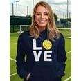 thumbnail image 4 of Tstars Love Softball Women's Hoodie - Ideal Birthday Gift for Softball Fans and Players - Comfortable Sportswear - Show Your Softball Passion - Perfect Apparel for Softball Moms, 4 of 7