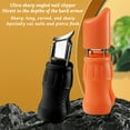 thumbnail image 4 of Nail Clipper Stainless Steel, Slant Mouth Nail Clipper, Portable Wide Opening Nail Trimmer with Built-In Nail Catcher, Precision Angled Mini Nail Cutter for Fingernails and Toenails, Ergonomic Handle, 4 of 9