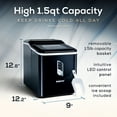 thumbnail image 2 of Igloo Automatic Ice Machine, Self-Cleaning Countertop Ice Maker with LED Control Panel, Black, 2 of 12
