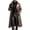 Khaki, variant on Leather Trench Coat Men Women Full Length Classic Faux Leather Long Coat Retro Jacket Steampunk Overcoat