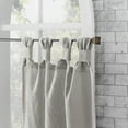 thumbnail image 2 of Archaeo 2-Pack Washed Cotton Twist Tab Cafe Curtain Pair, 52"W X 45"L, Silver Gray, 2 of 7