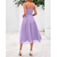thumbnail image 5 of Vestido PRETTYGARDEN de verano con tirantes finos para mujer, color morado, 5 of 9