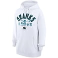 thumbnail image 2 of Men's Starter  White San Jose Sharks Puck Pullover Hoodie, 2 of 3