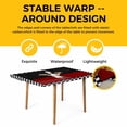 thumbnail image 4 of Chef Table Cloths for 4 Foot Rectangle Tables, Cartoon Cute Watercolor Cooking Red Black Patio Waterproof Elastic Fitted Tablecloths, Washable Rectangular Table Cover for Camping, 4 of 8