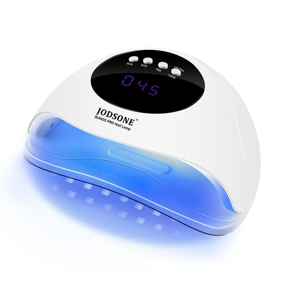 JODSONE U V LED Nail Lamp, Automatic Sensor Combination Nail Dryer for All Nail Types with US Standard Power Adapter, White