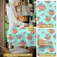 thumbnail image 5 of Pioneer Flower Floral Print Pattern Round Tablecloth 60 X 60 Inch, Wrinkle Resistant Wipeable Table Cloth for Kitchen Dining Picnic Patio Party, 5 of 6