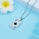 thumbnail image 2 of Collar colgante de cartas de Poker JAMW acero inoxidable Unisex, 2 of 5