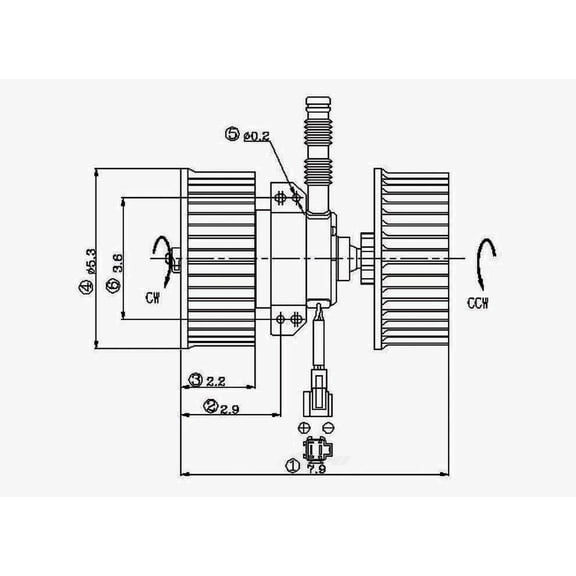 gpd Blower Motor 2311236