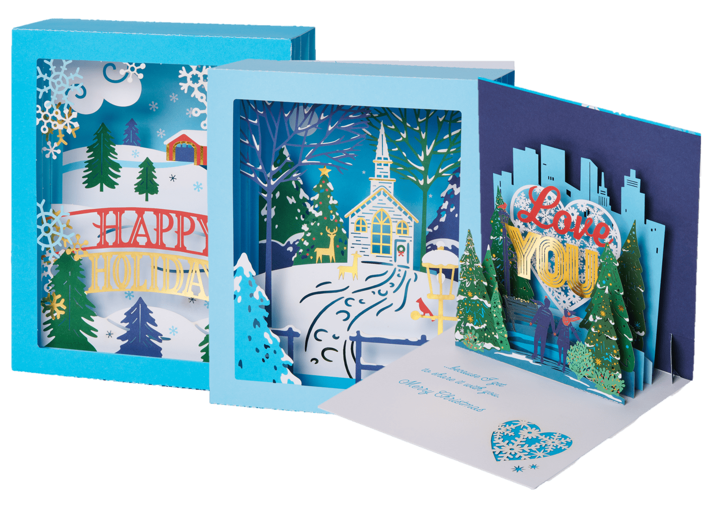 American Greetings Premium Christmas Pop-Up Card Bundle - Walmart.com - Walmart.com