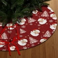 thumbnail image 6 of Christmas Tree Skirt,Classic Red Tree Skirts Santa Claus Patterned Christmas Decor Mat Cloth Tree Bottom Apron Decoration for Holiday Party Scene Decoration, 6 of 6