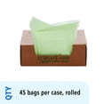 thumbnail image 3 of Stout® EcoSafe-6400 Compostable Compost Bags, 0.85 mil, 13-Gallon, Green, Box Of 45, 3 of 7