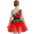 thumbnail image 2 of MSemis Robe de Danseuse Cosplay de Noël pour Filles, Tutu en Tulle, Justaucorps, Justaucorps, Robe de Danse avec Ceinture Rouge 8, 2 of 7