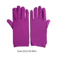 thumbnail image 2 of Xingzhi Spandex Gants Femmes Porte Main Chaud Accessoires Multifonctions Confortable Lait Soie Conduite Ornements Dames Rouge Violet 1Set, 2 of 6