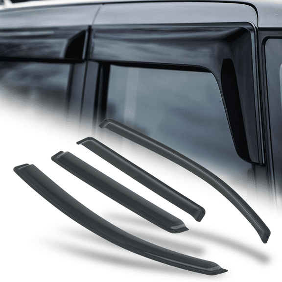 M-AUTO 4Pcs Window Visor Shade Vent Wind Rain Deflector Guard for 2005-2010 Mitsubishi Endeavor