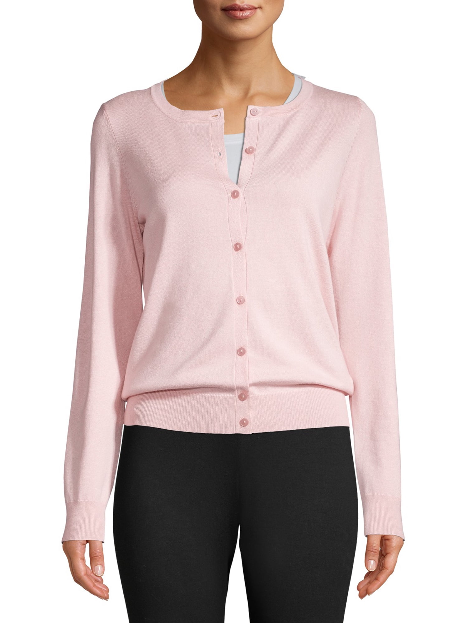 Time and Tru Women's Everyday Cardigan Sweater - Walmart.com