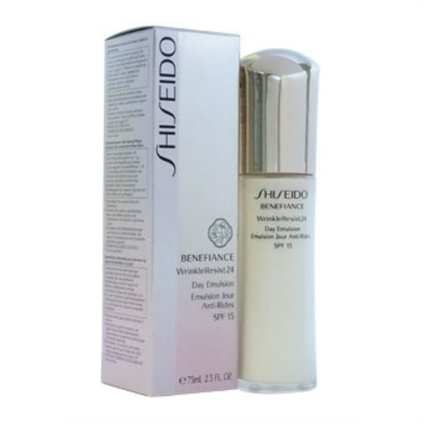 Benefiance WrinkleResist24 Day Emulsion SPF 15 de Shiseido pour Unisexe - 2,5 oz SPF Maquillage