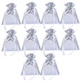 thumbnail image 1 of MesaSe 10Pcs Christmas Candy Bags Vibrant Color Smooth Surface Large Capacity Wear Resistant Multipurpose Decorative PET  Themed Candy Drawstring Bags for Home, 1 of 8